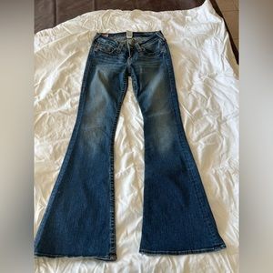 Women’s True Religion flare jeans. Size 28. Worn one time.